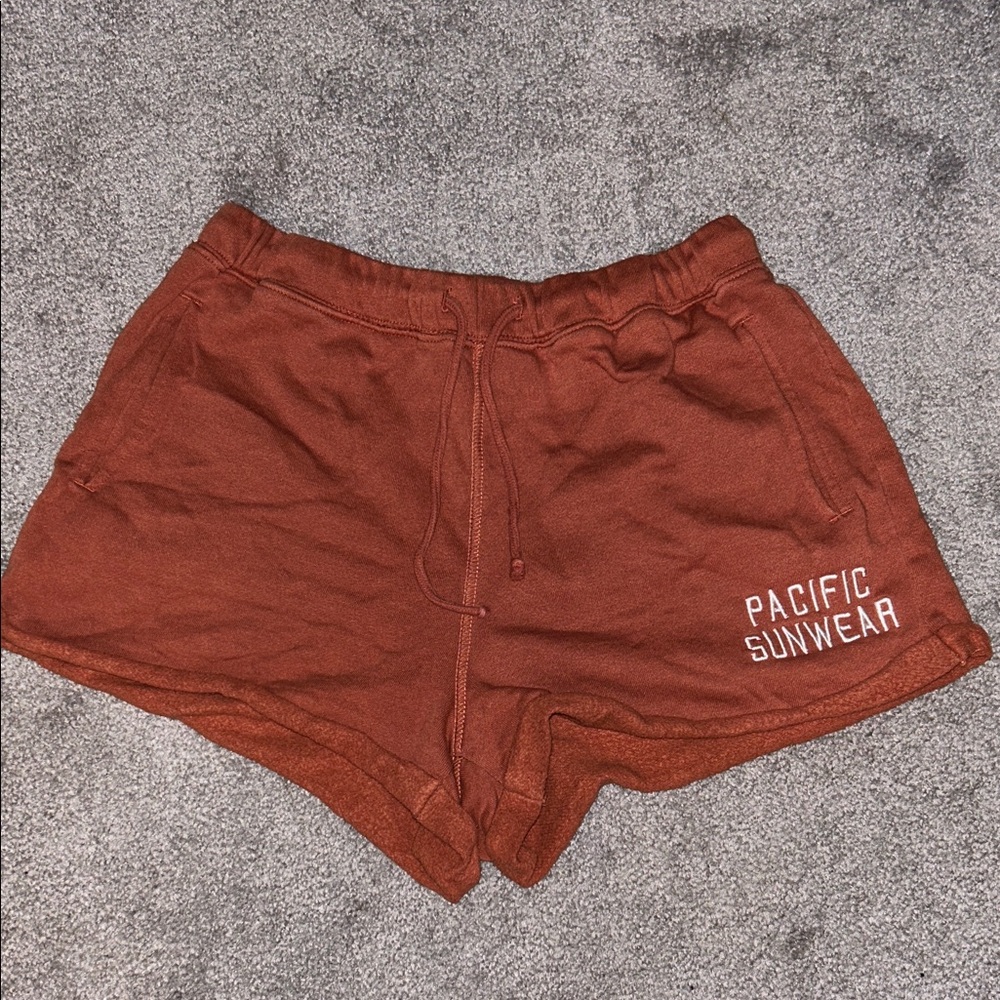 Pacific Sunwear Women's Athletic Rust Shorts